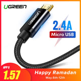 Ugreen Micro USB Cable 2.4A Nylon Fast Charge USB Data Cable